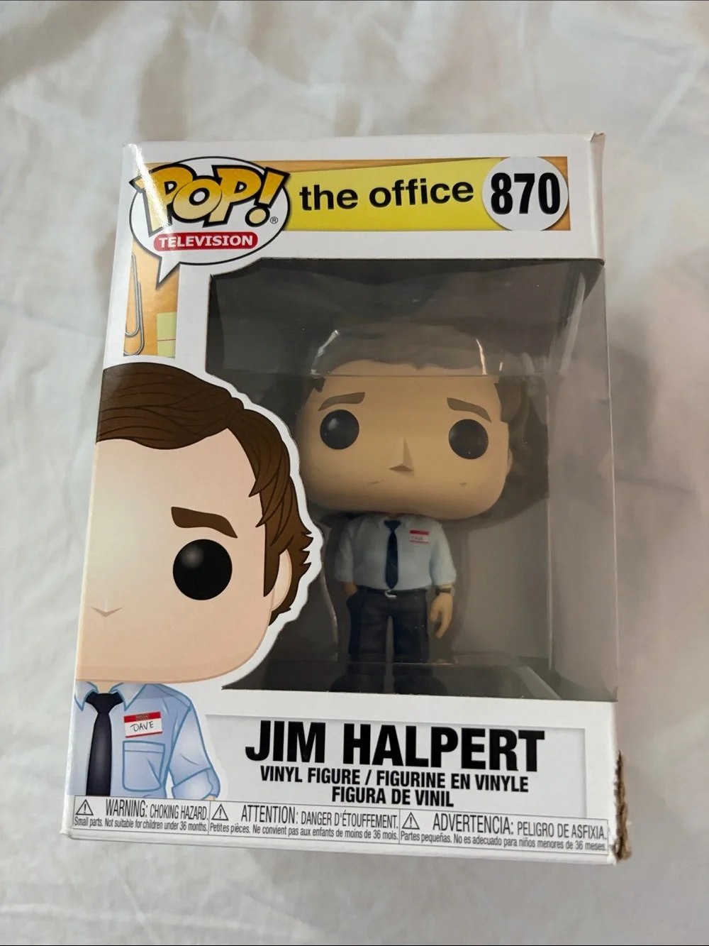 Funko Jim Halpert Pop! Figure - White Shirt, Blue Tie